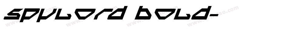 Spylord Bold字体转换